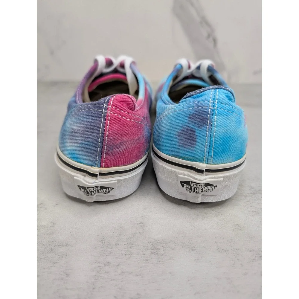 Vans Authentic Tie Dye Low Top Sneakers‎ Mens 7 Womens 8.5 Blue Pink Purple